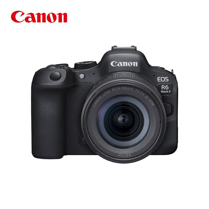 照相机 佳能 R6-Mark II 24-105 STM 2.5-3.0英寸 2000-2999万 单反相机 全画幅 SD卡 单镜头套机 黑色