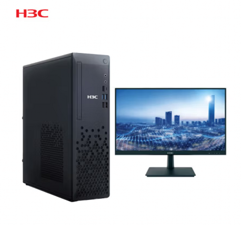 华三 H3C Desk X500s 台式机 i3-12100/8GB/512G/集显/23.8寸显示器