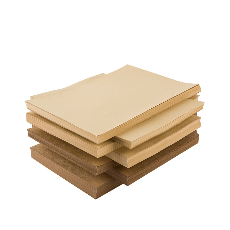 淼犇 牛皮纸a4手工牛皮卡纸硬纸加厚双面硬卡纸 80G 100/包 5包/箱