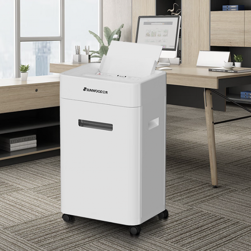 三木SD9315全自动碎纸机办公室专用大型强力家用粉碎机纸张连碎120分钟23L 150张 120分钟