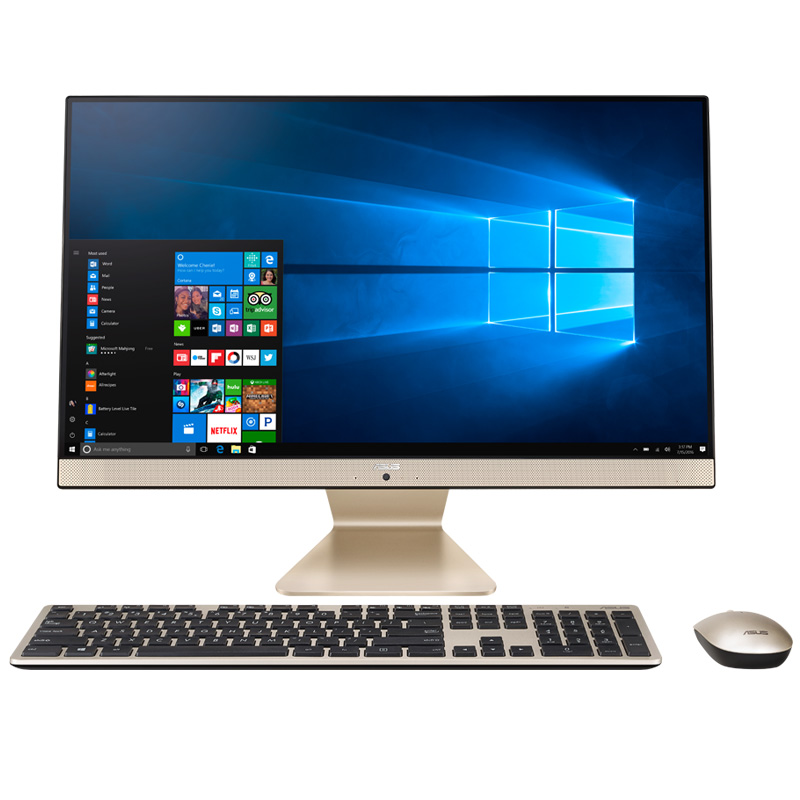 华硕/ASUS V241台式一体机（4405U/4G/1T/128G/集显/FHD/无光驱/无线键鼠/23.8寸/黑色）