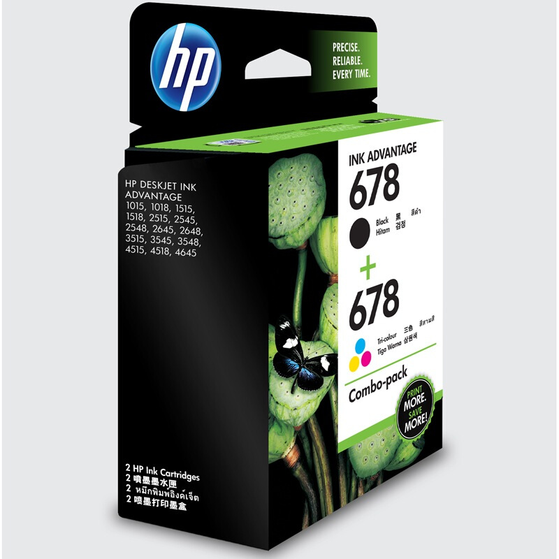 惠普（HP）L0S24AA 678黑色+678彩色套装 墨盒（适用HP Deskjet1018,2515,1518,4648,3515,2548,2648,3548,4518）