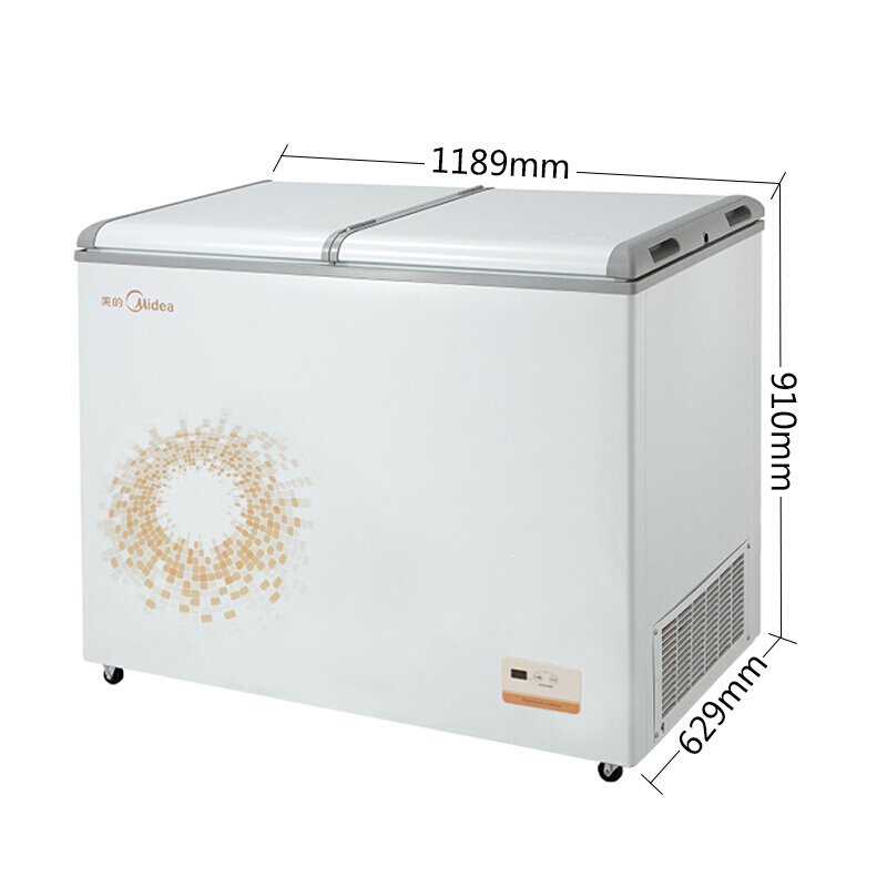 美的（Midea）BCD-271VEM 冷柜卧式双温冰柜 电冰箱