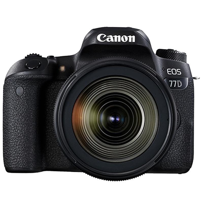 佳能 EOS-77D 18-55MM 数码单反照相机 （32G 内存+相机包） 照相机