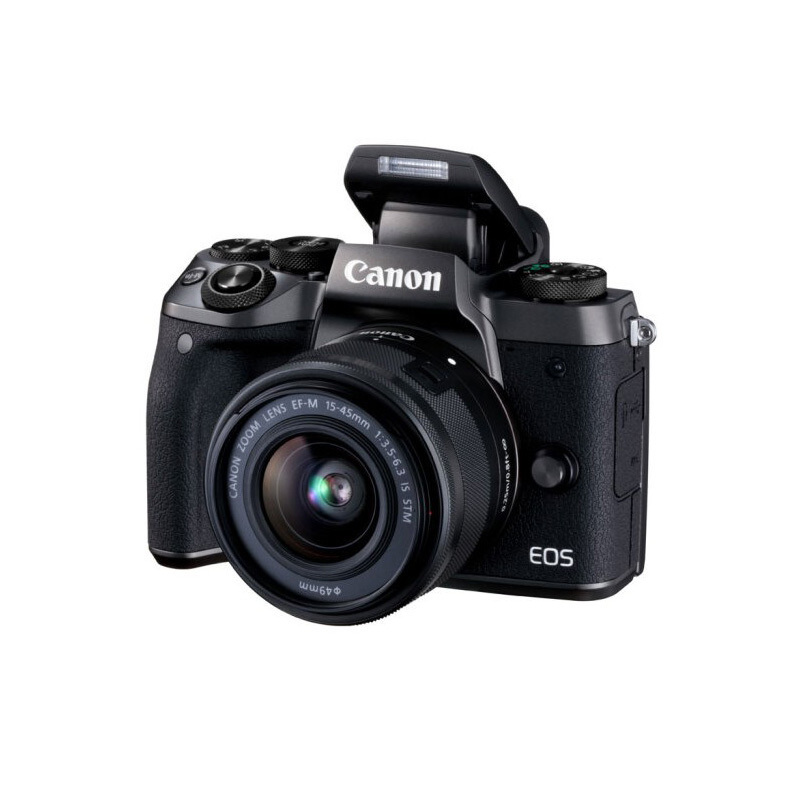佳能(Canon）EOS-M5 微单相机 15-45mm镜头（32G内存+相机包）照相机