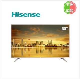 海信（Hisense） LED60N3700UA 智能网络液晶电视 60英寸 4K超高清 黑色 电视机