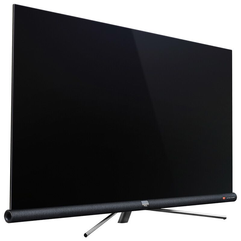 TCL 49C6 49英寸 64位34核人工智能哈曼卡顿音响 4K全面屏平面电视 黑色 电视机