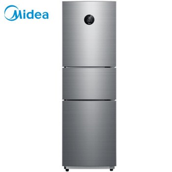美的(Midea)260升 风冷无霜三门冰箱 双变频一级能效 小型家用智能WIFI电冰箱 大眼萌星际银 BCD-260WTPZM(E)