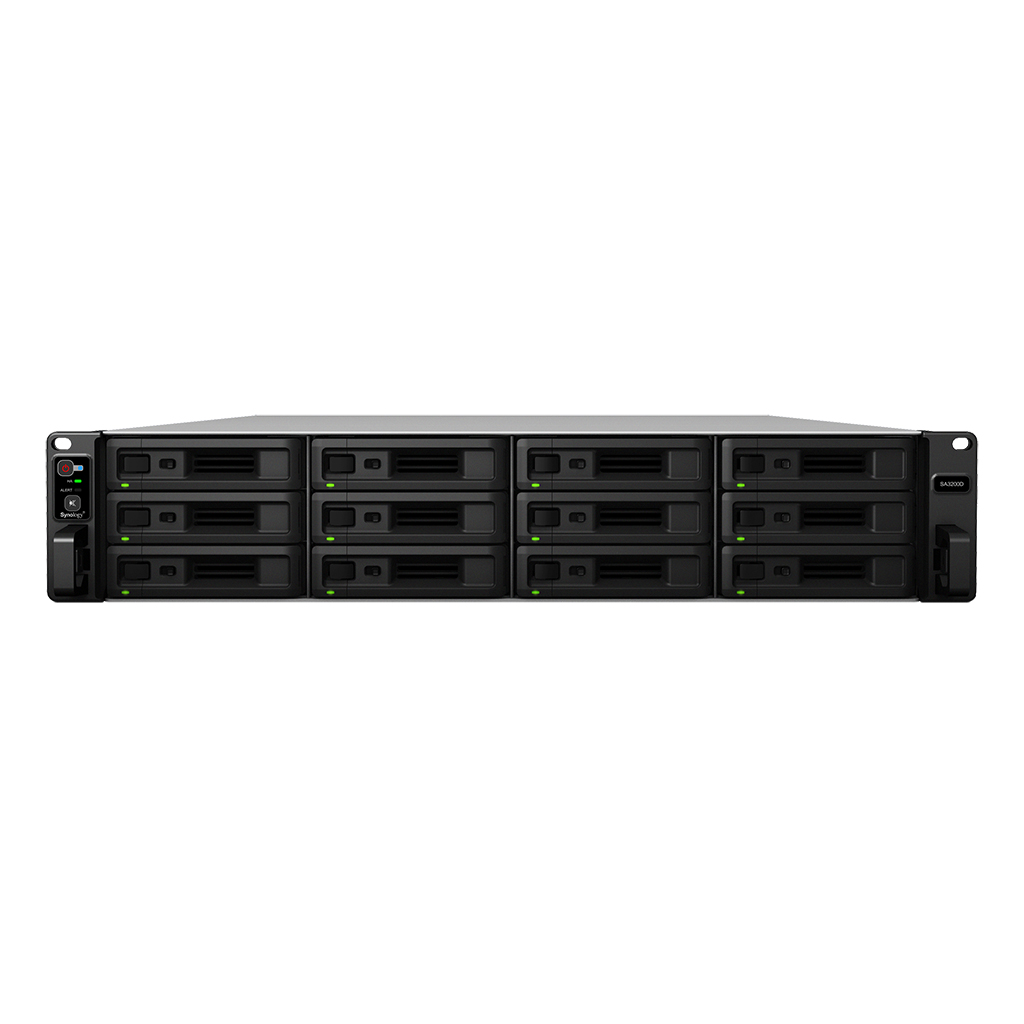 群晖 SA3200D 网络备份阵列存储 磁盘阵列 12-36盘位（含16T SAS硬盘12个）