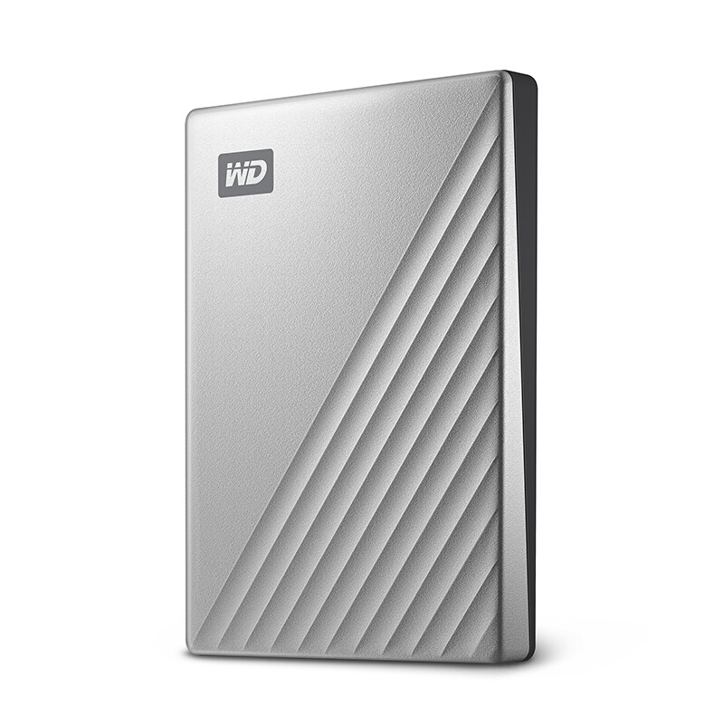 西部数据/WD My Passport Ultra 移动硬盘 4TB Type-C接口 银色 兼容Mac（WDBFTM0040BGD）