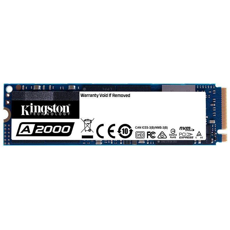 金士顿(Kingston) 500GB SSD硬盘 M.2接口(NVMe协议) A2000系列SA2000M8 移动硬盘